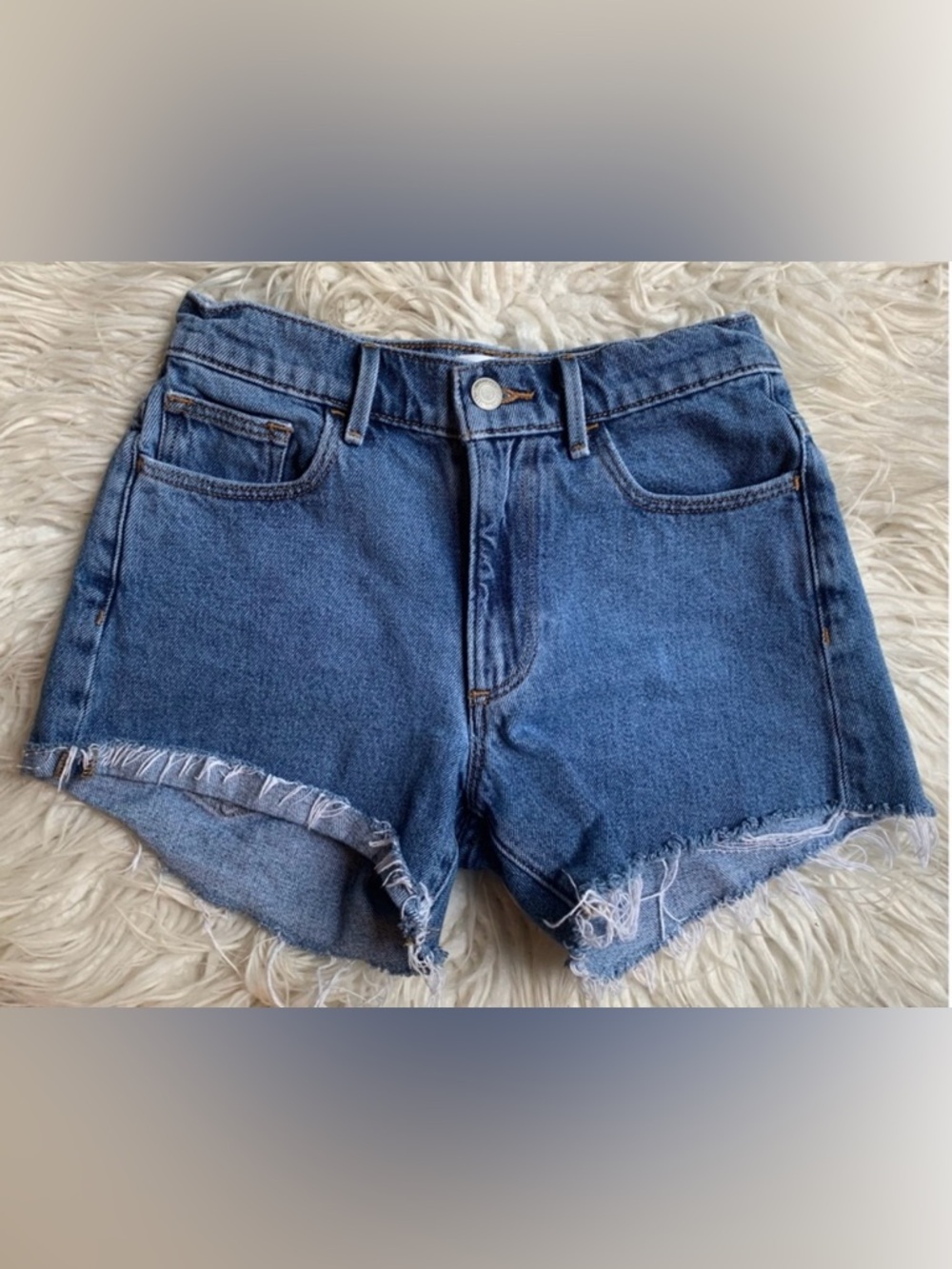 Aritzia Sunday Best Matilda Jean Shorts Blue Size 00